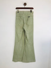 Load image into Gallery viewer, Rolla’s Women&#39;s High Waist Flare Corduroy Trousers | W27 UK8-10 | Green
