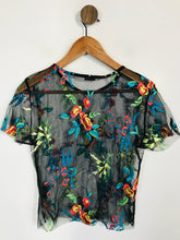 Load image into Gallery viewer, Light Before Dark Women&#39;s Floral Sheer T-Shirt | L UK14 | Multicoloured
