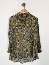 Load image into Gallery viewer, Zara Women&#39;s Leopard Print Button-Up Shirt | S UK8 | Multicoloured
