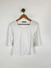 Load image into Gallery viewer, Karen Millen Women&#39;s Three Quarter Length Sleeve T-Shirt | UK10 | White
