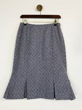 Load image into Gallery viewer, Hobbs Women&#39;s Wool Chevron A-Line Skirt | UK10 | Purple
