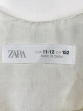 Load image into Gallery viewer, Zara Kid&#39;s Lace Smock Shift Dress | 11-12 Years 152cm | White
