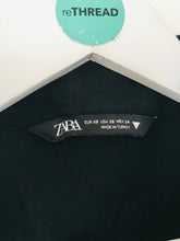 Load image into Gallery viewer, Zara Women’s Oversized Button-Up Shirt | XS UK6 | Black
