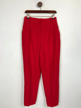 Load image into Gallery viewer, Zara Women&#39;s High Waist Casual Trousers | M UK10-12 | Red
