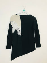 Load image into Gallery viewer, Mint Velvet Women’s Asymmetrical Wool Blouse | UK8 | Black
