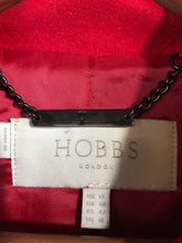 Load image into Gallery viewer, Hobbs Women&#39;s Wool Blend Peacoat Coat | UK14 | Red
