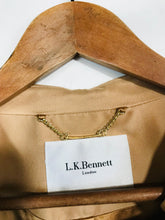 Load image into Gallery viewer, LK Bennett Women&#39;s Silk Smart Blazer Jacket | S UK8 | Beige
