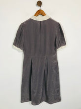Load image into Gallery viewer, Somerset by Alice Temperley Women&#39;s Silk Vintage Mini Dress | UK12 | Purple
