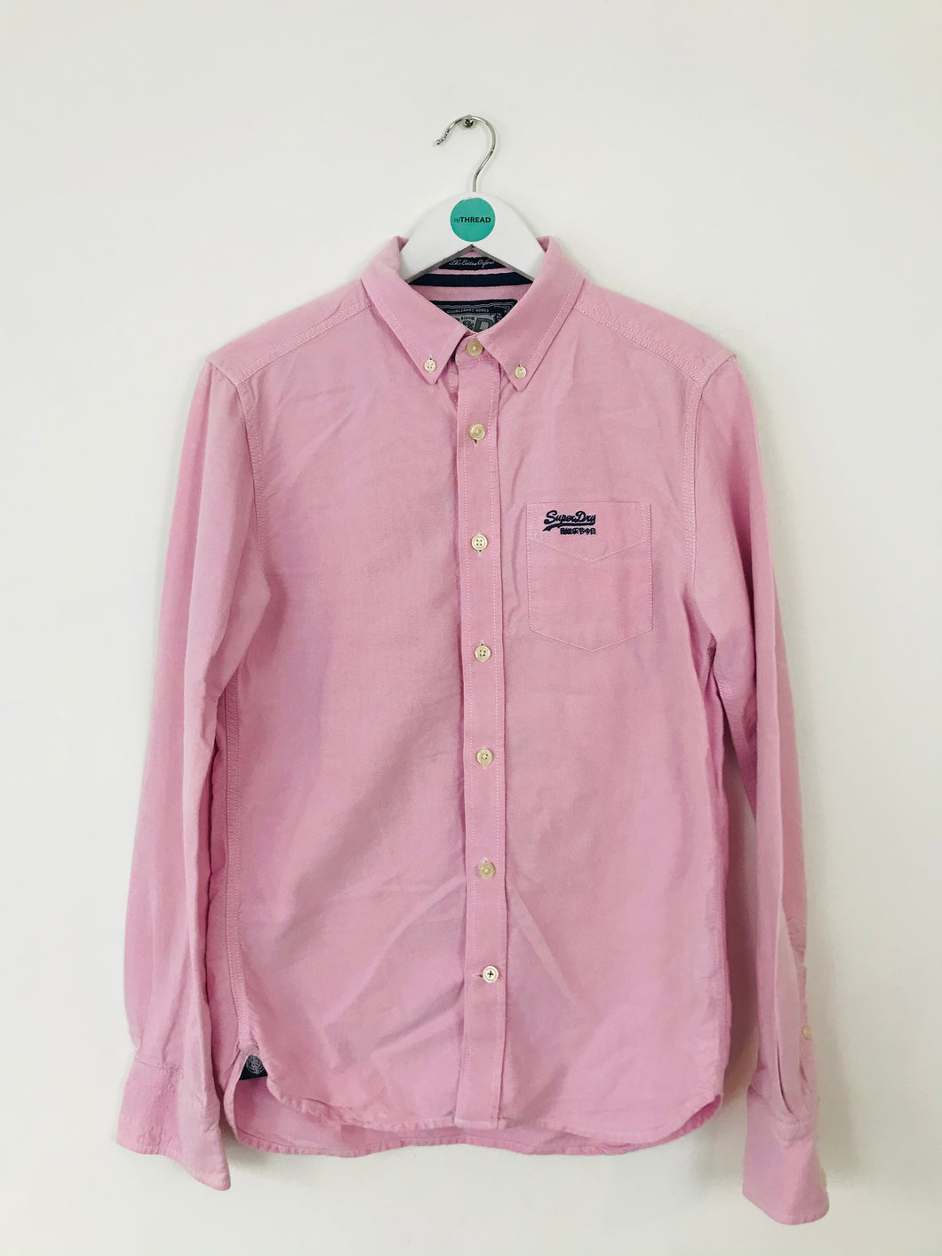 Superdry Men’s Long Sleeve Shirt | M | Pink