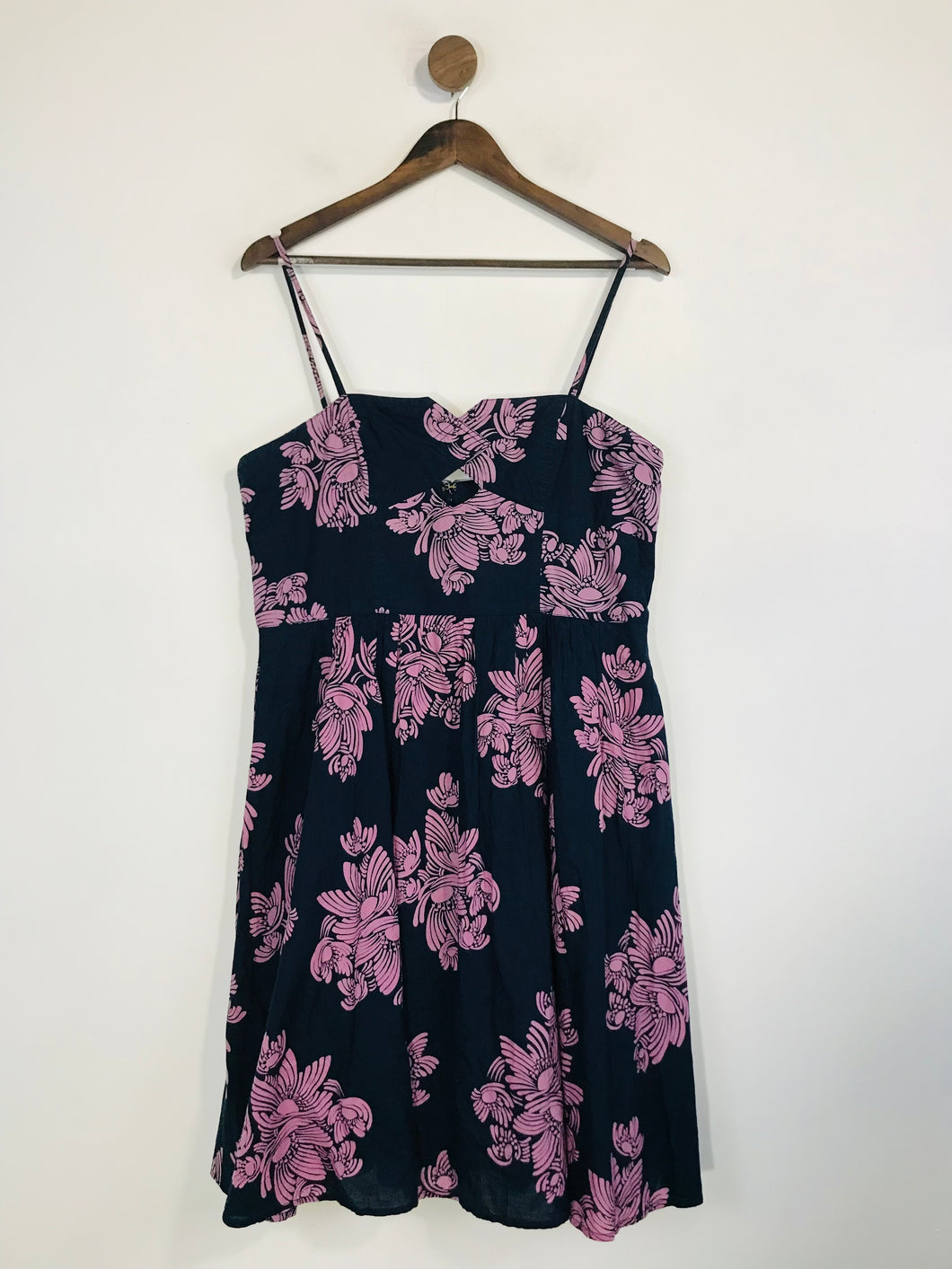 French Connection Women's Floral A-Line Dress | S UK8 | Blue