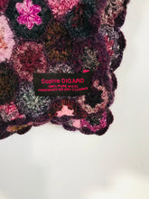 Load image into Gallery viewer, Sophie Digard Women&#39;s Floral Knit Wool Scarf | OS | Purple
