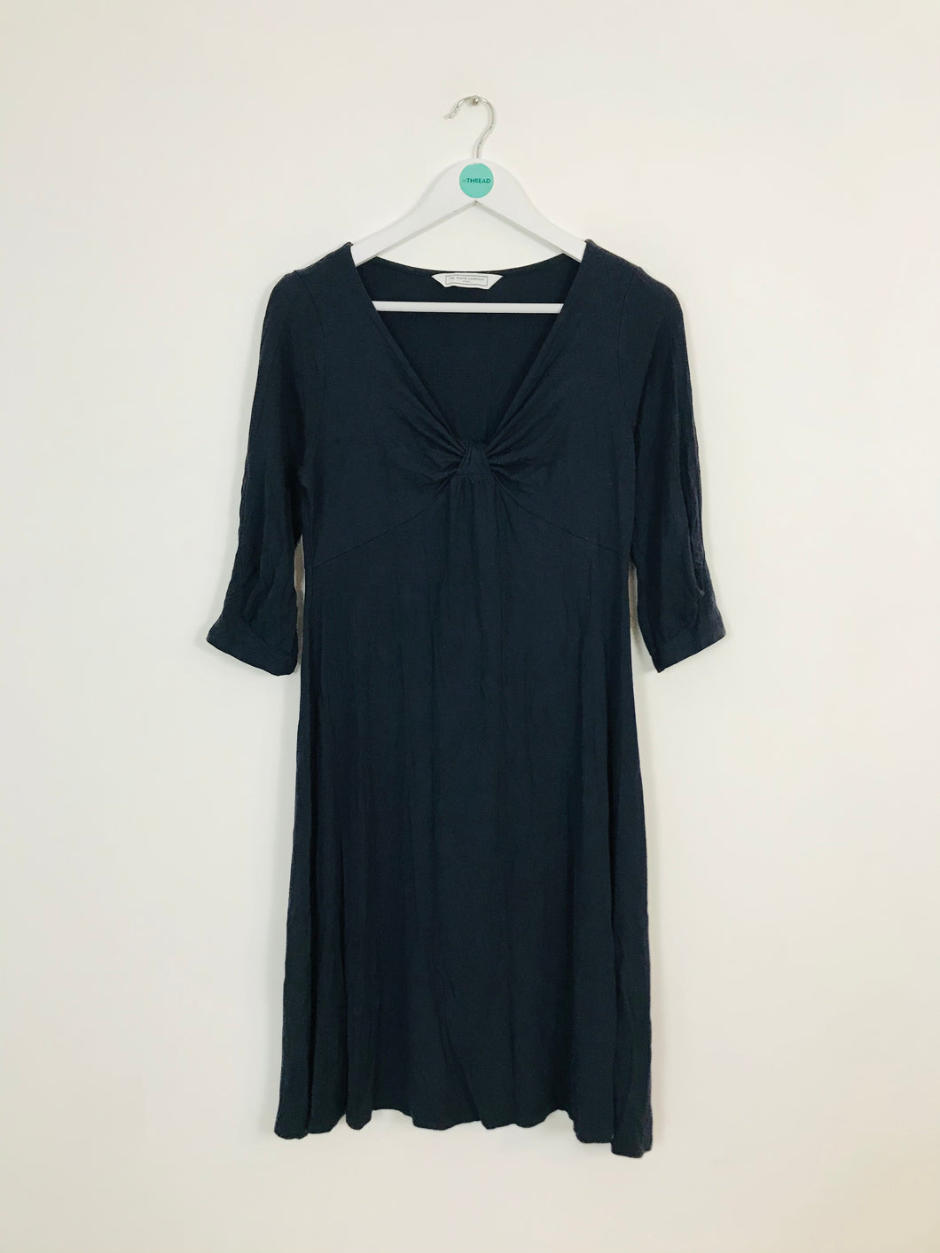 The White Company Women’s Empire Line Jersey Midi Dress | M UK10-12 | Blue