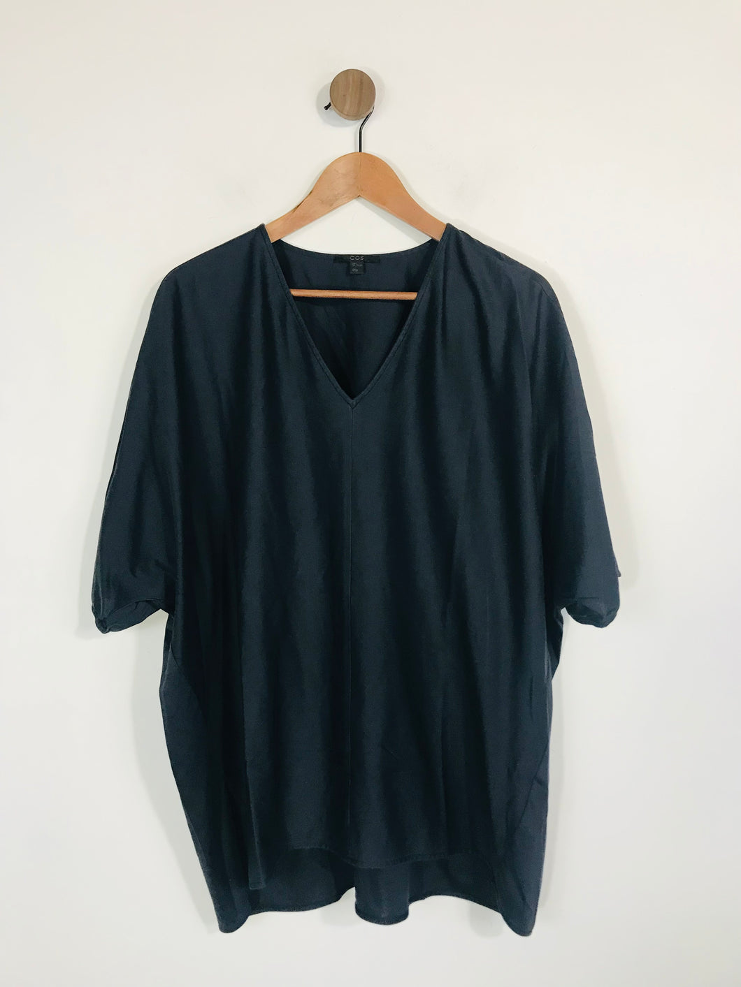 COS Women's Cotton T-Shirt | L UK14 | Blue