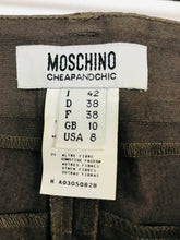 Load image into Gallery viewer, Moschino Womens Straight Leg Trousers | UK10 W30.5” L29.5”| Brown
