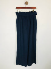 Load image into Gallery viewer, Uniqlo Women&#39;s Linen High Waist Casual Trousers | S UK8 | Blue
