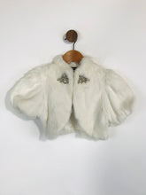 Load image into Gallery viewer, Harrods Women&#39;s Rabbit Fur Bolero Shrug Jacket | S UK8 | White
