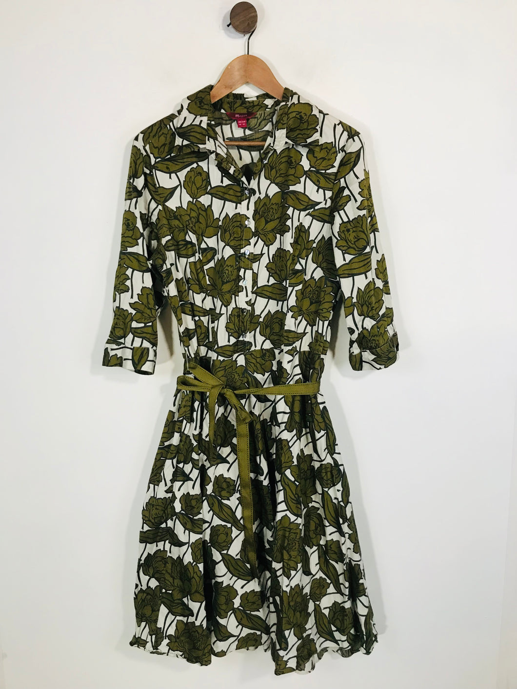 Monsoon Women's Cotton Floral A-Line Dress | UK16 | Multicoloured