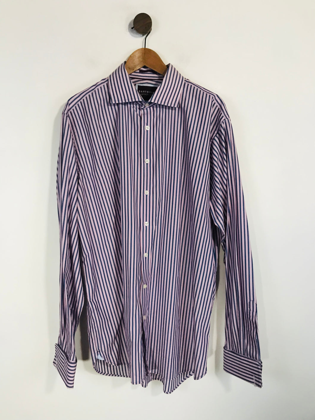 Sartorial by M&S Men's Striped Smart Button-Up Shirt | 18 | Multicoloured