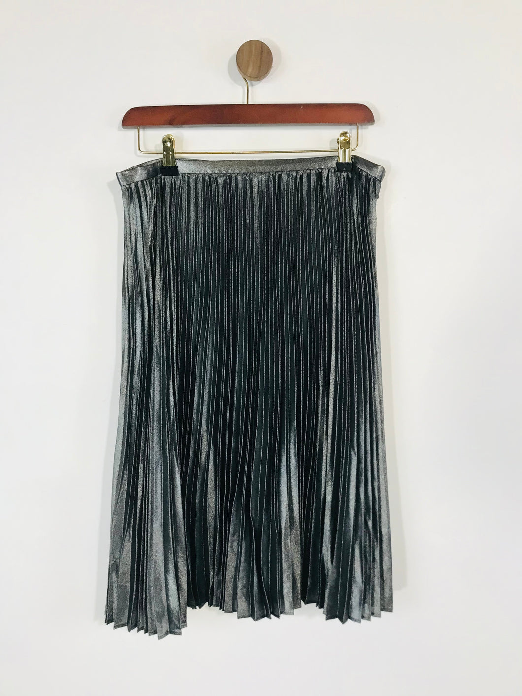 Ralph Lauren Women's Metallic A-Line Skirt  | UK6 | Black