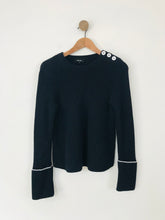 Load image into Gallery viewer, ME+EM Women&#39;s Cotton Button Jumper | UK12 | Blue Navy
