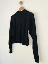 Load image into Gallery viewer, Zara Women&#39;s High Neck Rib Jumper | M UK10-12 | Black
