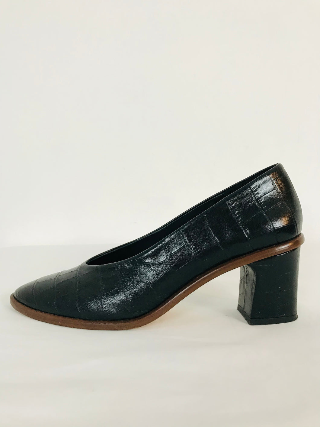 Miista London Women’s Leather Court Heels | UK5 EU38 | Black