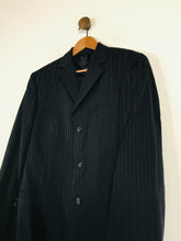 Load image into Gallery viewer, Versace Men&#39;s Wool Striped Blazer Jacket | 48 | Blue
