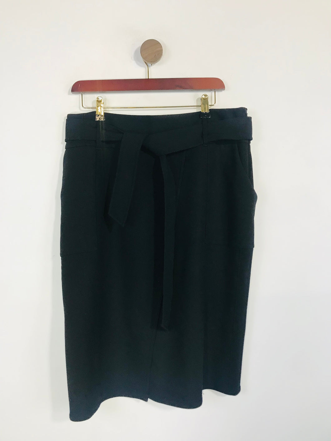 ME + EM Women's Cotton Smart Pencil Skirt | UK14 | Black