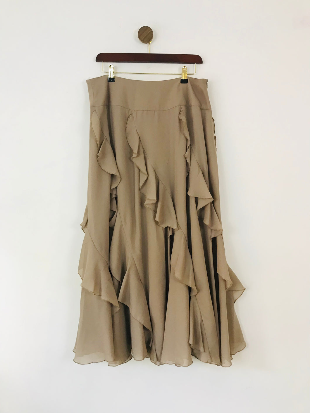 Together Women's Ruffle Maxi Skirt NWT | UK16 | Brown