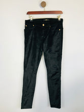 Load image into Gallery viewer, 7 For All Mankind Women&#39;s Velour Velvet Skinny Jeans | W28 UK10 | Black
