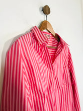 Load image into Gallery viewer, Pink Women&#39;s Cotton Striped Button-Up Shirt | UK16 | Pink
