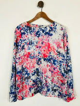 Load image into Gallery viewer, LK Bennett Women&#39;s Silk Floral Blouse | UK18 | Pink
