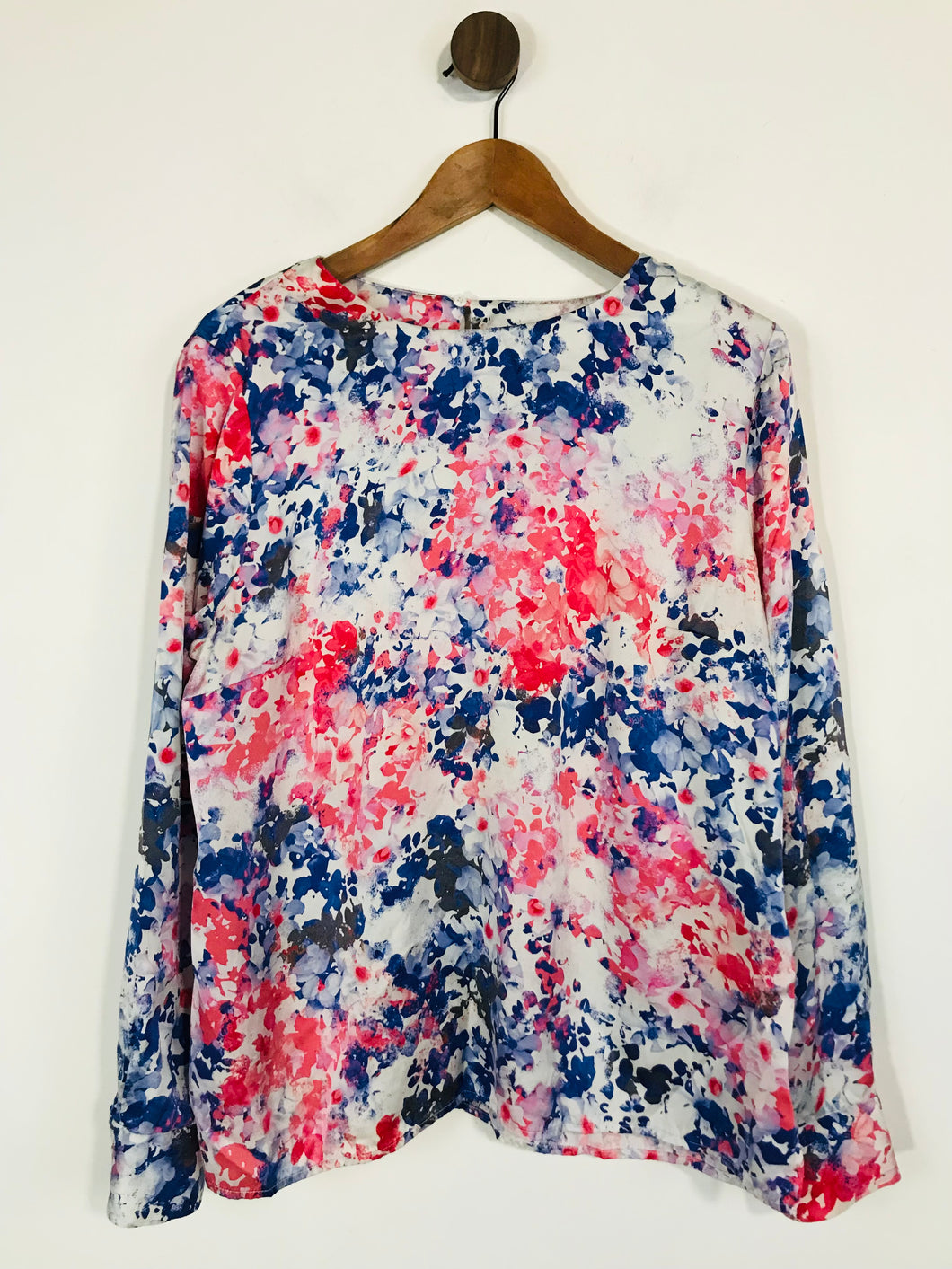 LK Bennett Women's Silk Floral Blouse | UK18 | Pink