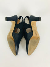 Load image into Gallery viewer, Liana Women&#39;s Button Slingback Heels | 35 UK2 | Blue
