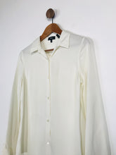Load image into Gallery viewer, Theory Women&#39;s Silk Button Up Blouse | S UK8 | Beige
