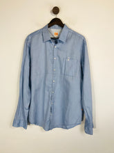 Load image into Gallery viewer, Boss Orange Men&#39;s Cotton Button-Up Shirt | XL | Blue
