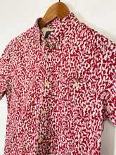 Load image into Gallery viewer, Hammond &amp; Co Men&#39;s Cotton Short Sleeve Button-Up Shirt | S | Red
