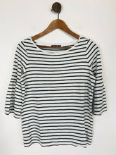 Load image into Gallery viewer, Mint Velvet Women&#39;s Striped 3/4 Sleeve T-Shirt | UK12 | White
