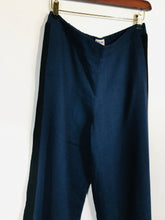 Load image into Gallery viewer, Brora Women&#39;s Wool Colour Block Culottes Trousers | UK12 | Blue

