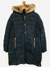 Load image into Gallery viewer, Joules Women&#39;s Long Down Parka Jacket | UK18 | Blue
