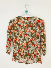 Load image into Gallery viewer, Baukjen Women’s Floral V-Neck Shirt Blouse | UK14 | Khaki Green
