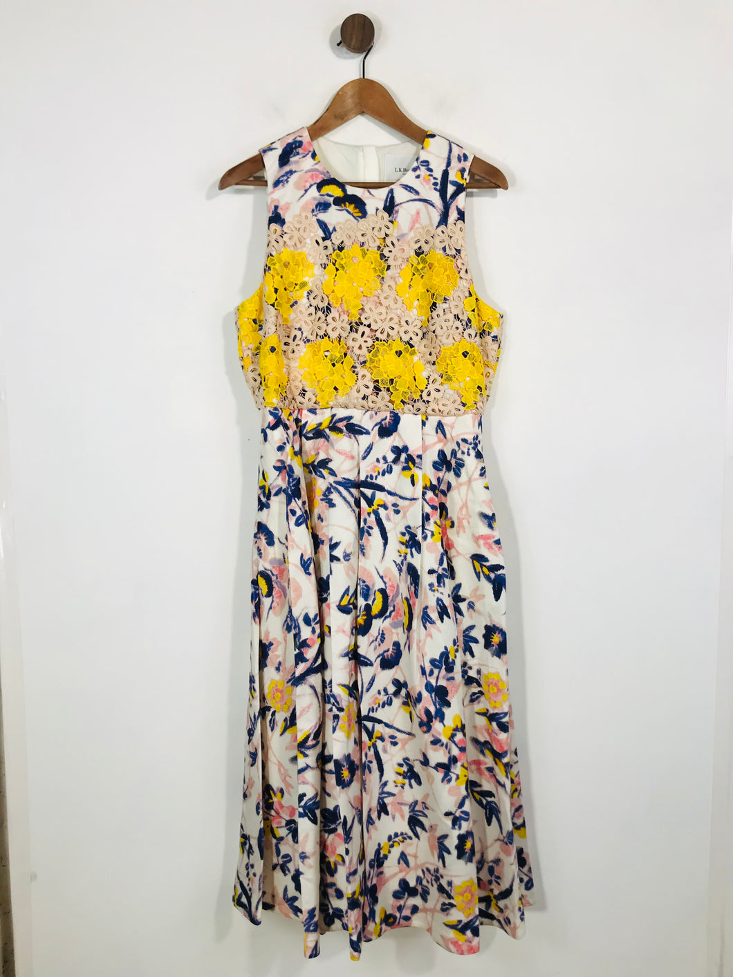 LK Bennett Women's Silk Floral Maxi Dress | UK14 | Multicoloured