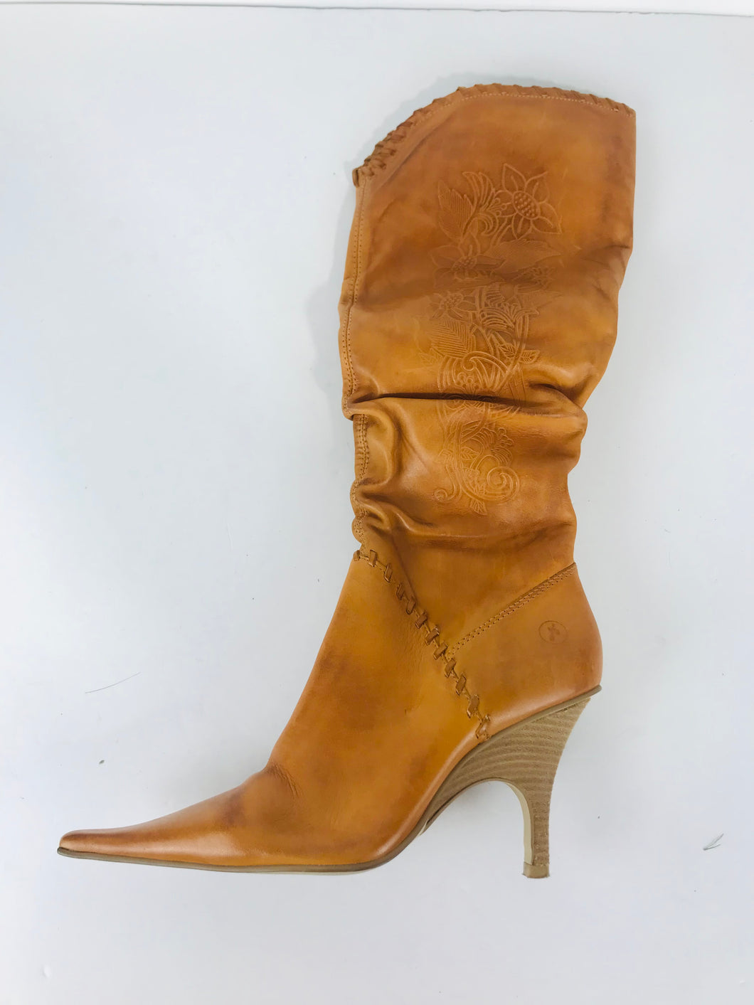 Bronx Women's Floral Heeled Boots | EU36 UK3 | Brown