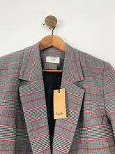 Load image into Gallery viewer, Hush Women’s Checked Blazer NWT | UK12 | Grey
