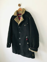 Load image into Gallery viewer, Armani Jeans Men’s Fur Lined Shearling Coat Jacket | 50 M | Black
