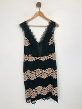 Load image into Gallery viewer, Liquorish Women&#39;s Lace Bodycon Dress | UK12 | Black
