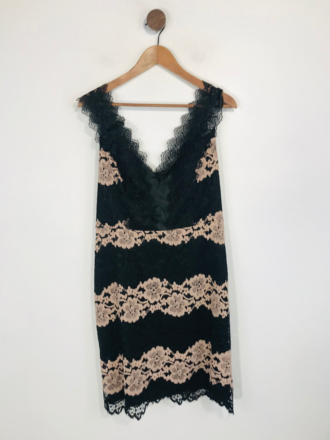 Liquorish Women's Lace Bodycon Dress | UK12 | Black