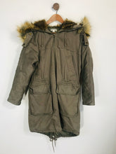 Load image into Gallery viewer, Whistles Women&#39;s Faux Fur Parka Jacket | M UK10-12 | Green
