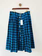 Load image into Gallery viewer, Toast Women&#39;s Check Midi Skirt NWT | UK16 | Blue
