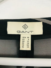 Load image into Gallery viewer, Gant Women’s Geometric Cropped Top Blouse | UK12 | Black
